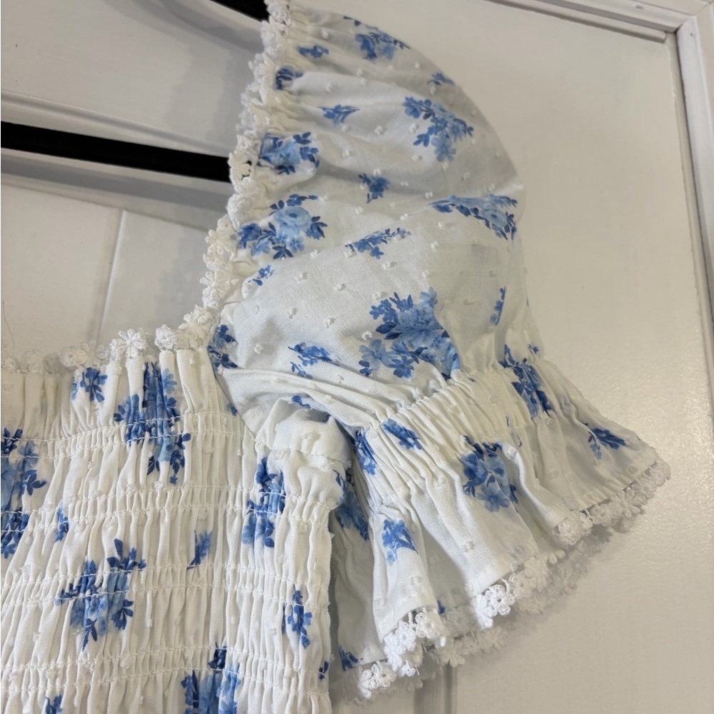 Altar'd State Shannon Floral Clip Dot Dress NWOT - Picture 7 of 14